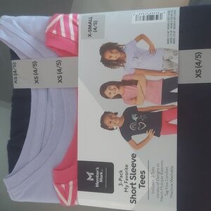 3 pack short sleeve tees xSmall 4/5